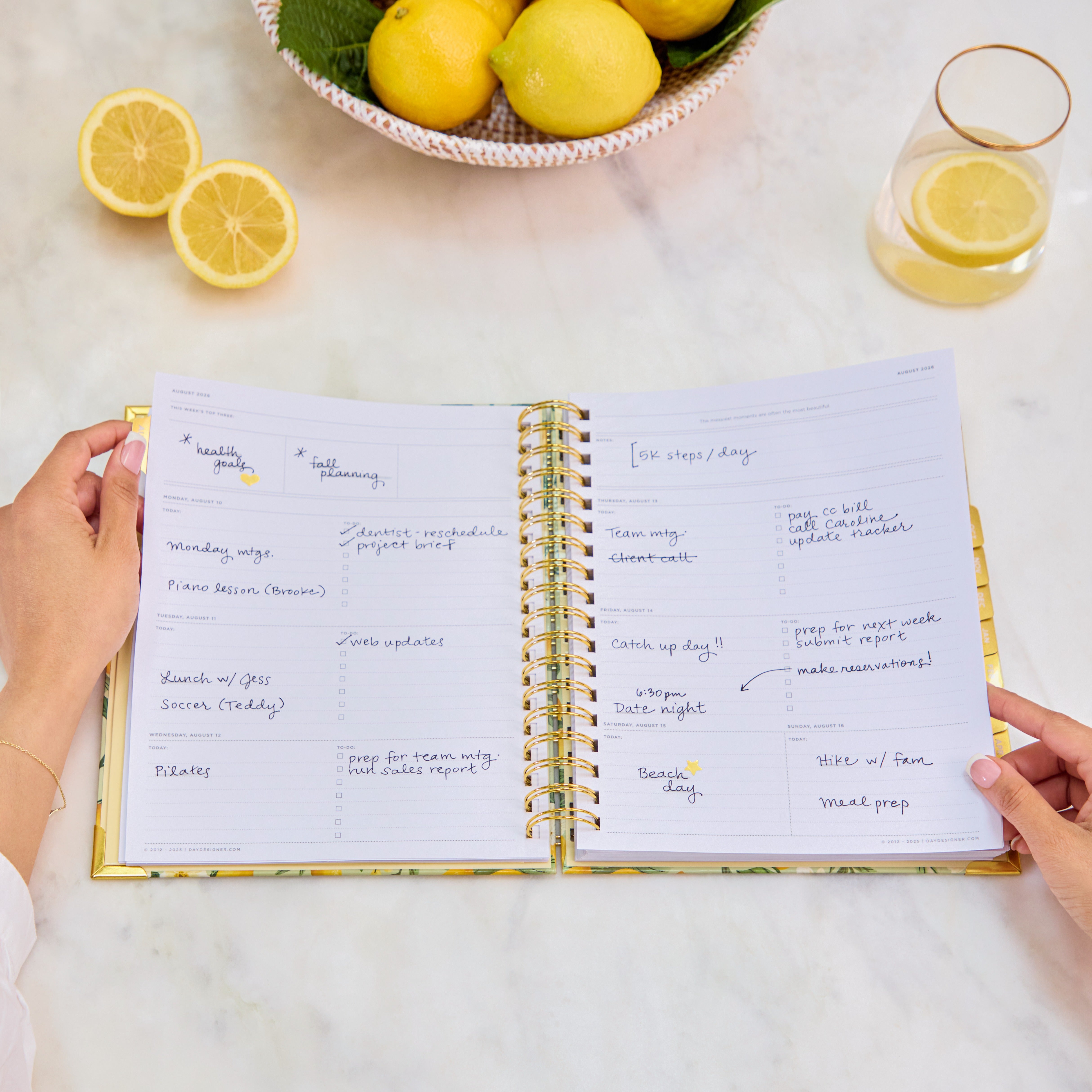 2027 Weekly Planner: Lemon Floral