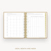 Day Designer 2026-27 mini weekly planner: Caramel Latte cover with ideal week worksheet