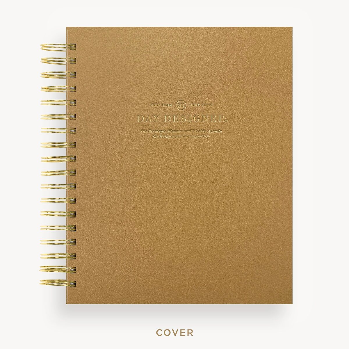 2026-27 Weekly Planner: Caramel Latte Pebble Texture