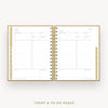 Day Designer 2026-27 mini weekly planner: Caramel Latte cover with undated daily planning pages