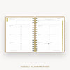 Day Designer 2026-27 mini weekly planner: Caramel Latte cover with weekly planning pages