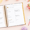 Day Designer 2025 weekly planner: Fresh Sprigs opened with writing on it