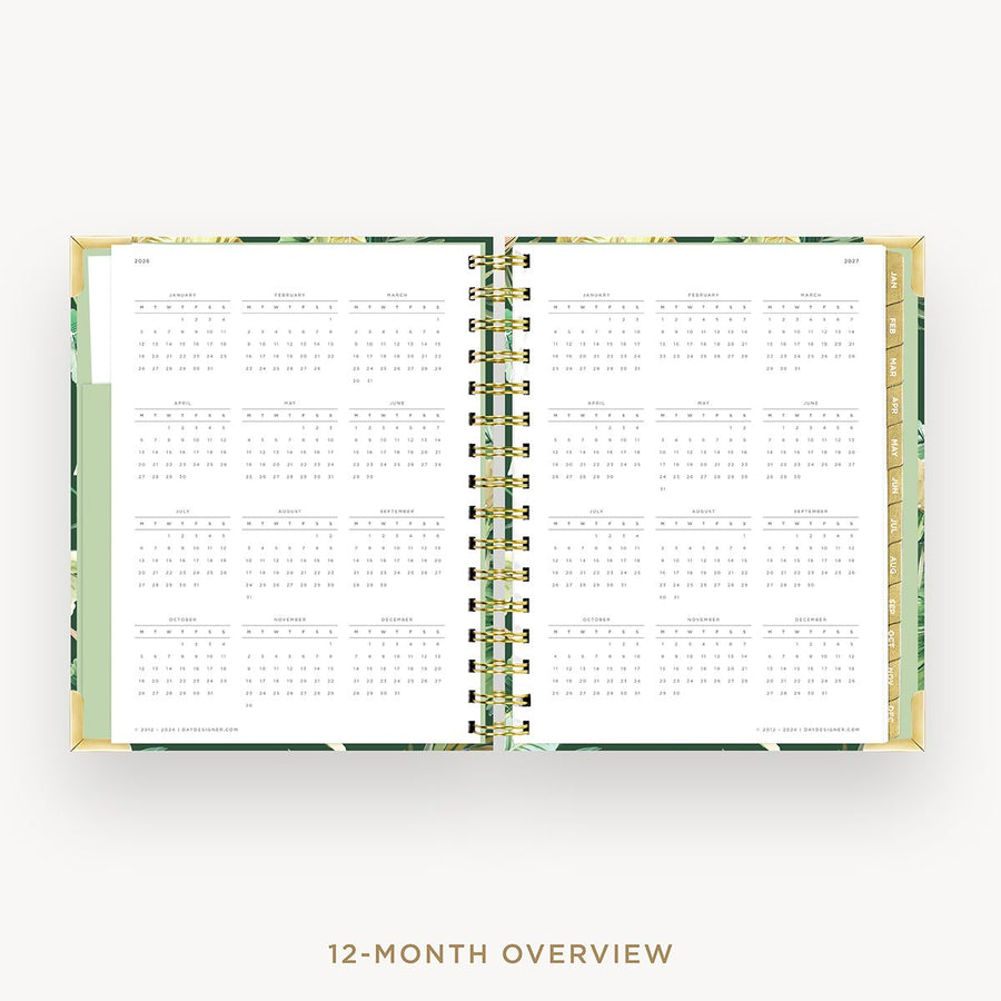 Day Designer 2026 mini weekly planner: st barts cover with 12 month calendars