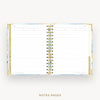 Day Designer 2026 mini weekly planner: sea and sky cover with note-taking pages