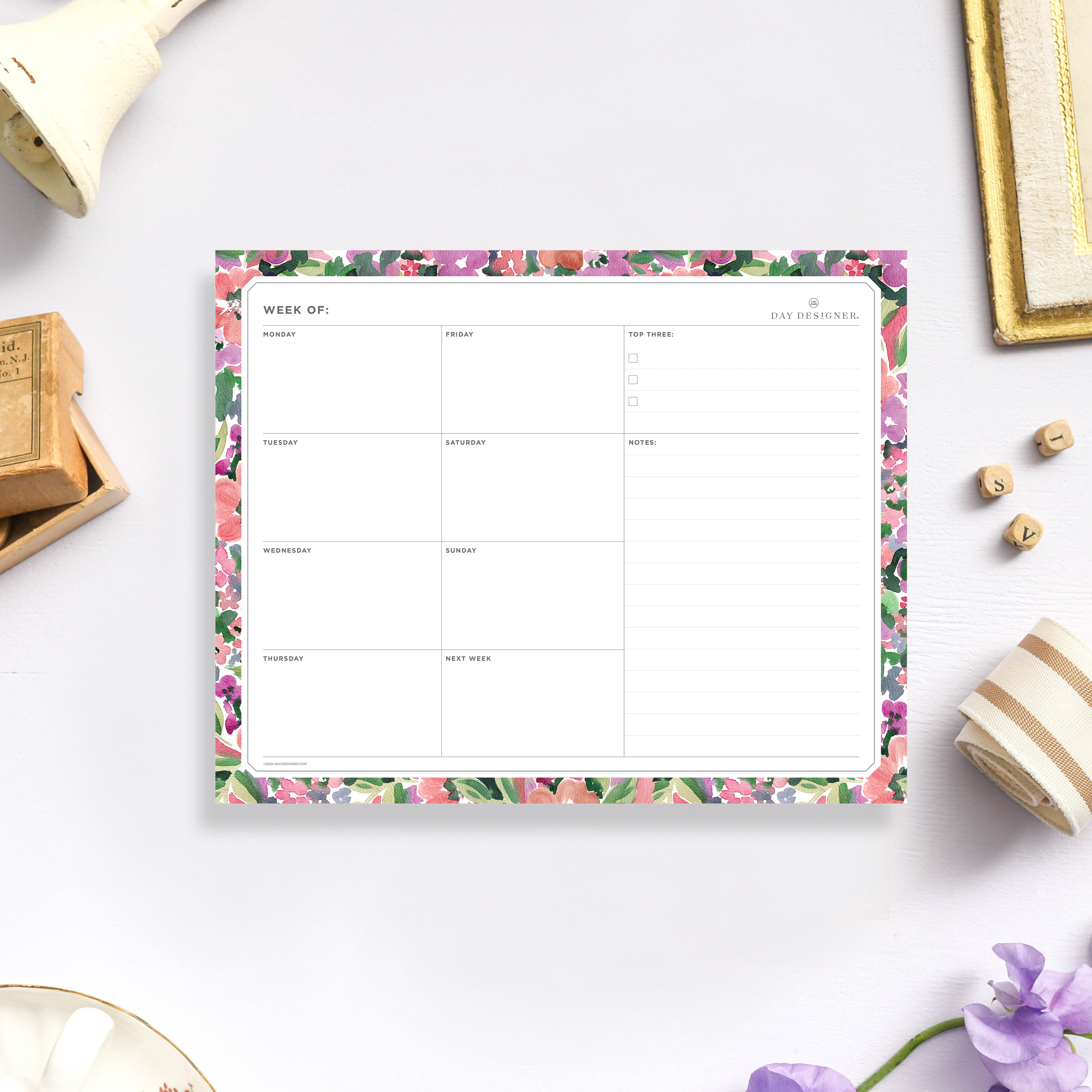 Weekly Planning Pad: Ula Bloom