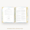 Day Designer 2026 mini weekly planner: sea and sky cover with introduction