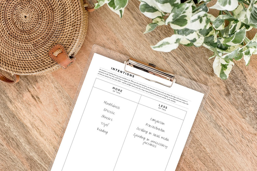 Free Intentions Printable