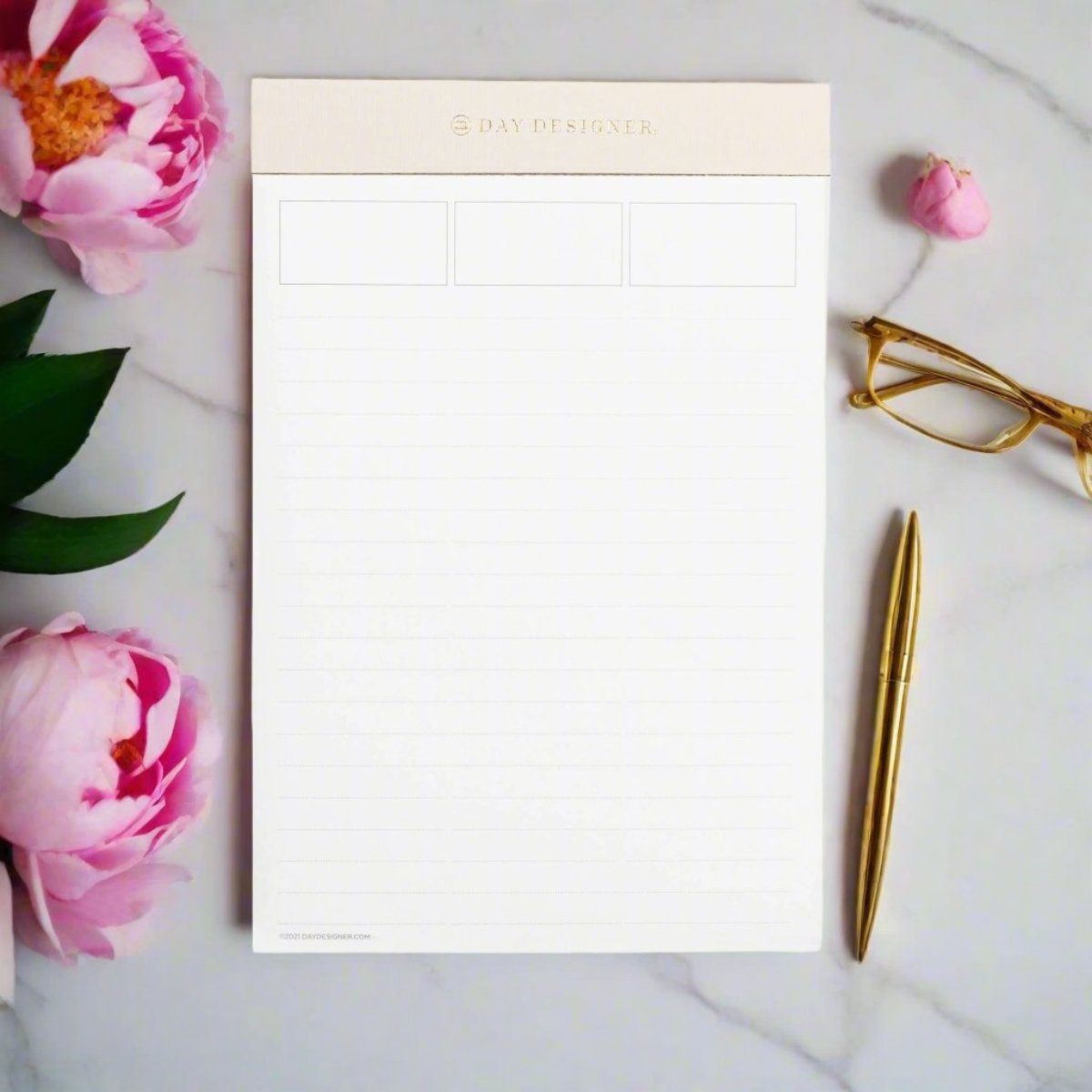 Lined Notes Desktop Pad: Blush