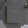 Day Designer 2024 mini daily planner: Charcoal Bookcloth beautiful cover agenda book