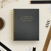 2027 Mini Weekly Planner: Classic Black Pebble Texture