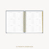 Day Designer 2026-27 weekly planner: Navy Bookcloth cover with 12 month calendar