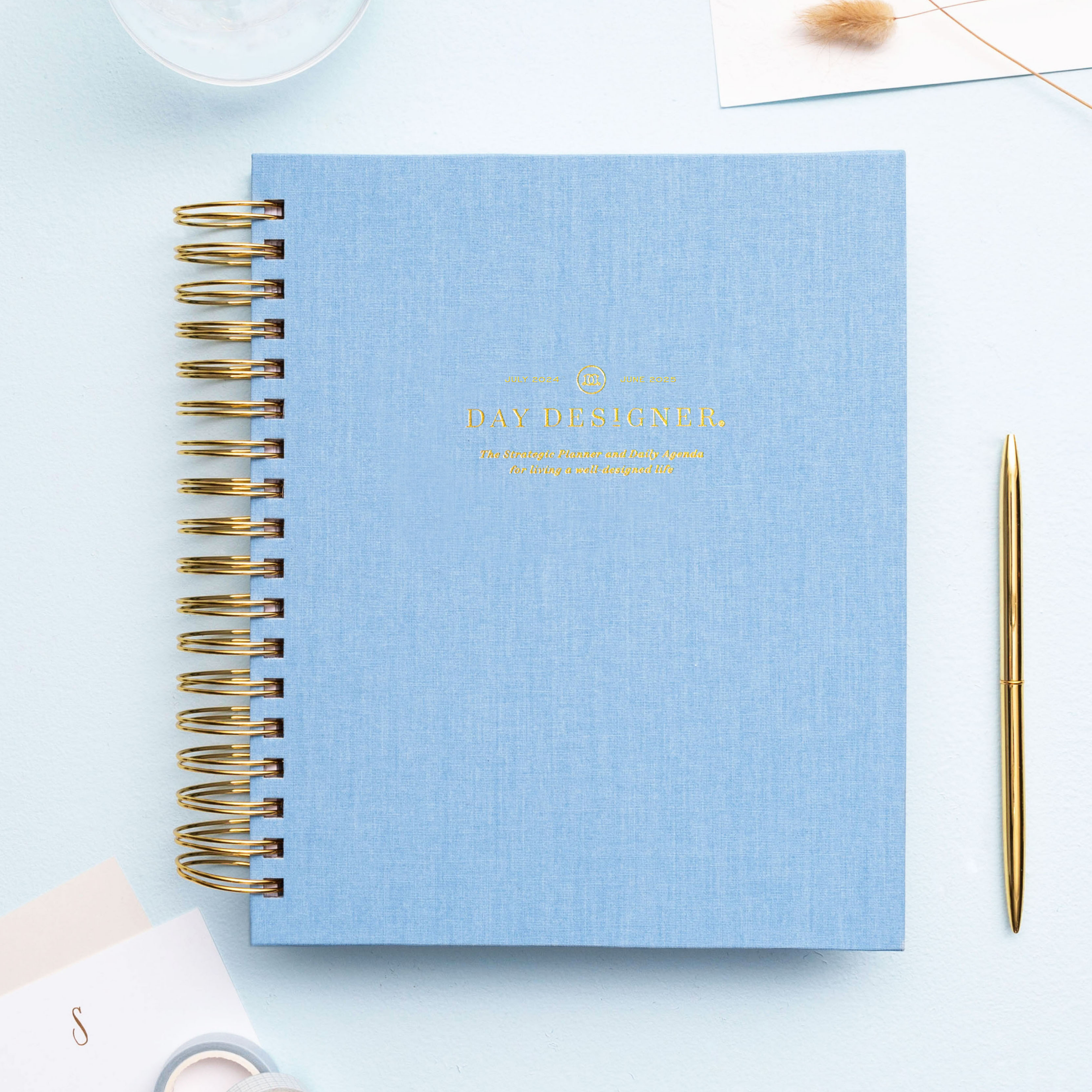 2024-25 Daily Planner: Chambray Bookcloth