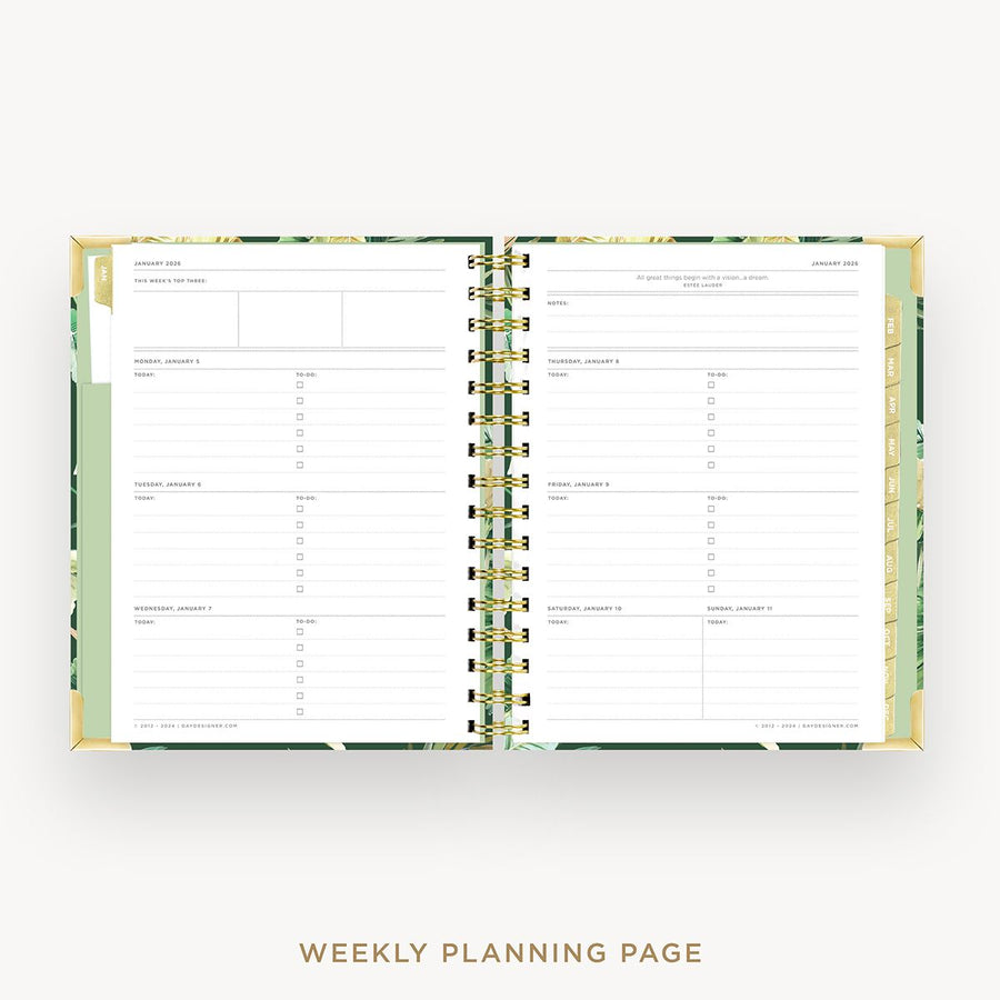 Day Designer 2026 mini weekly planner: st  barts cover  with weekly planning pages