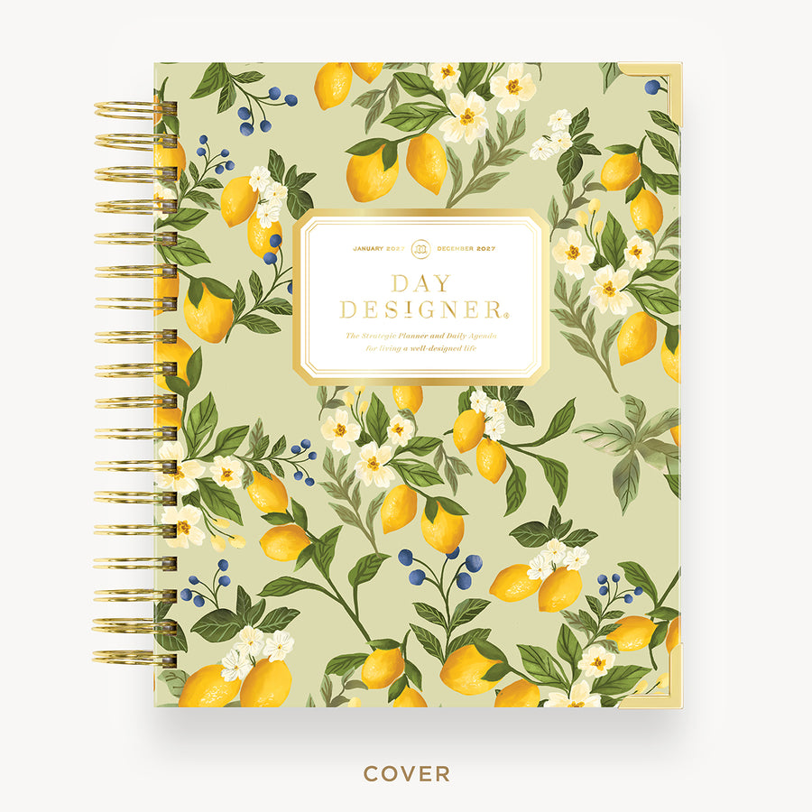 2027 Daily Planner: Lemon Floral