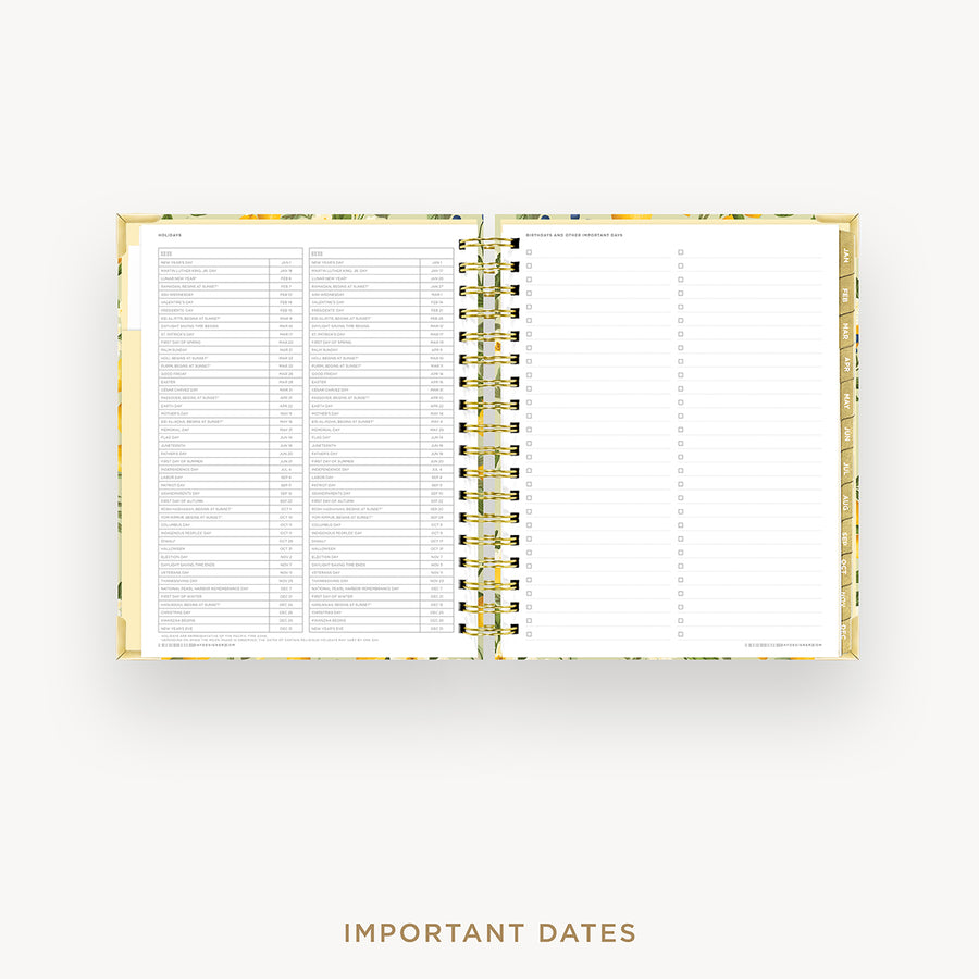 2027 Daily Planner: Lemon Floral