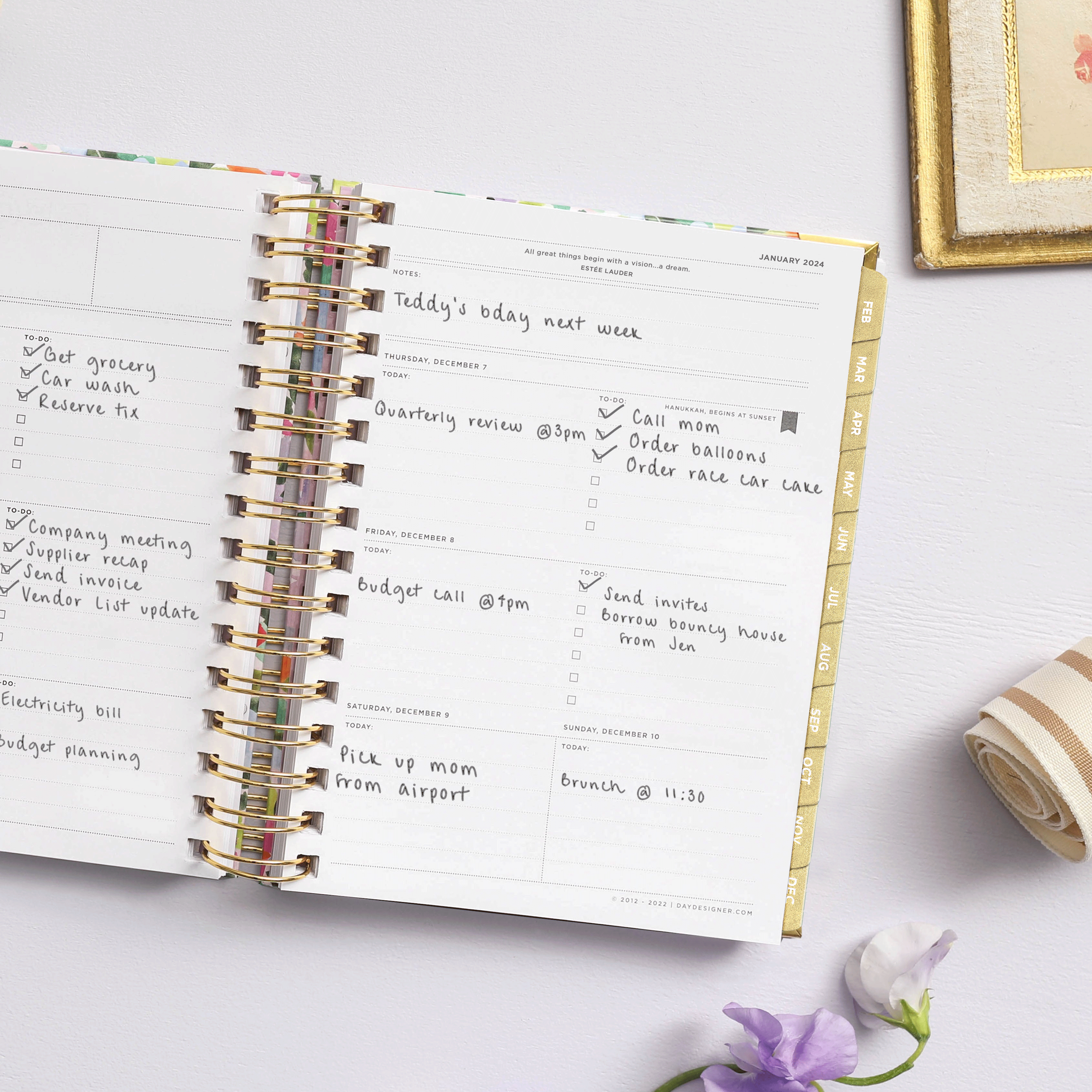 2026 Mini Weekly Planner: Ula Bloom
