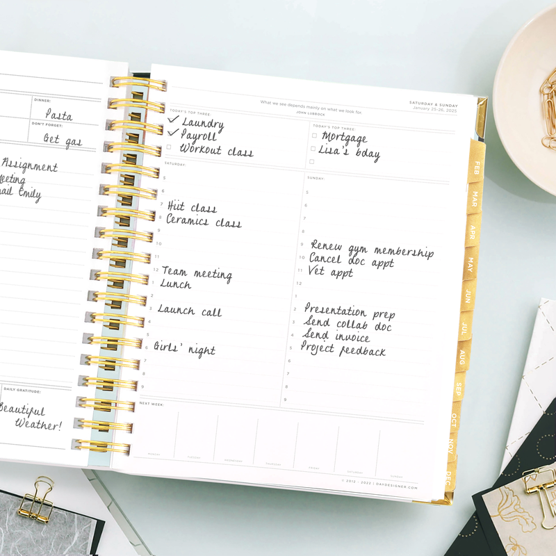 2025 Daily Planner Calendar Year Day Designer
