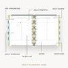 Daily planning page with various sections labeled on a white background