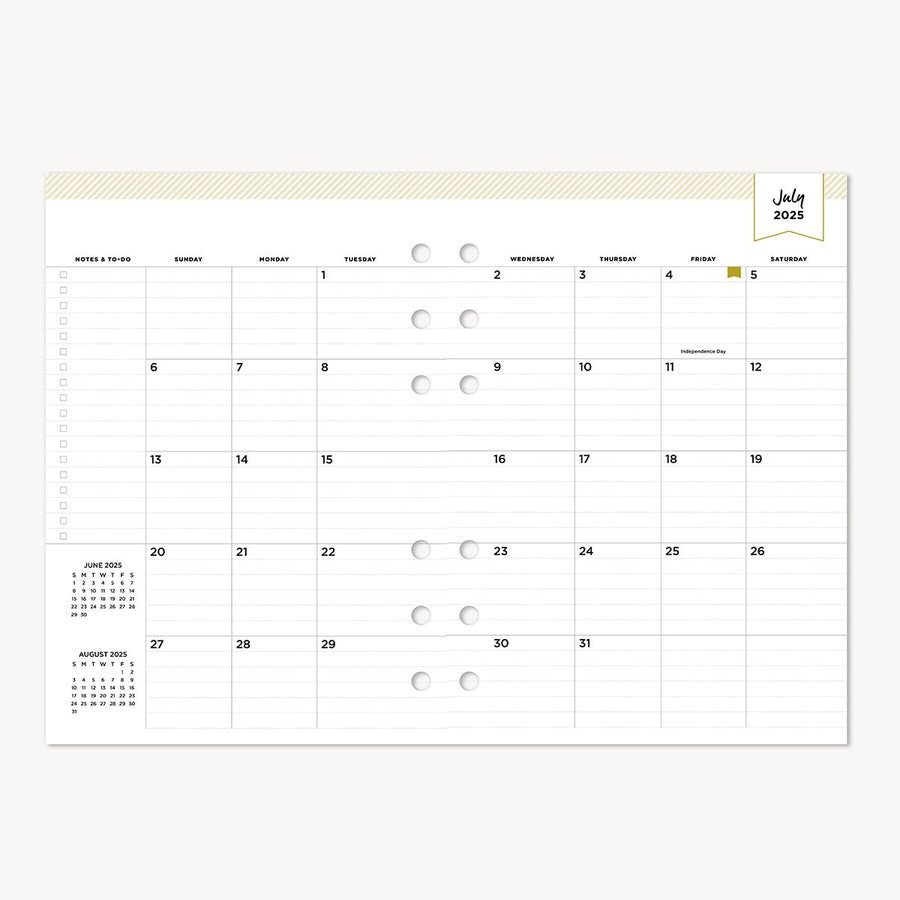 july 2025 monthly calendar pages