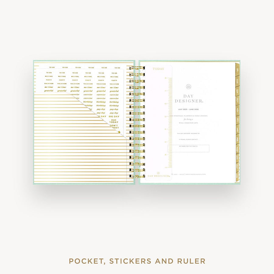 2025-26 Daily Planner: Sage Bookcloth