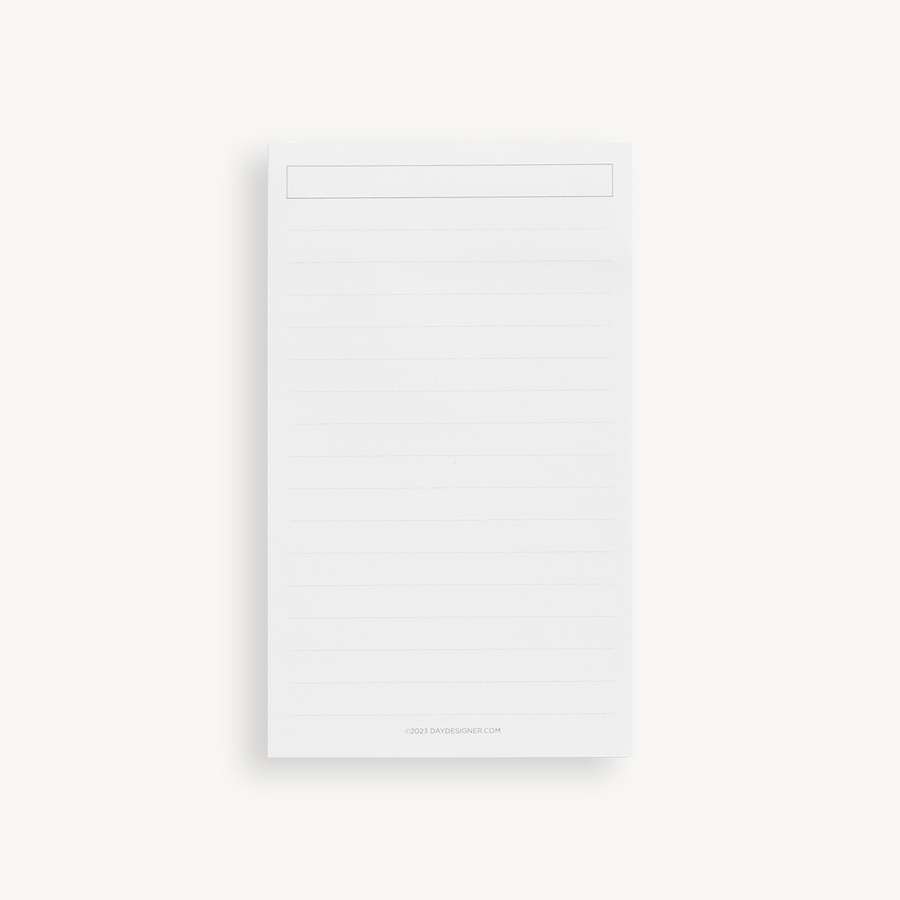 lined sticky notes on a white background