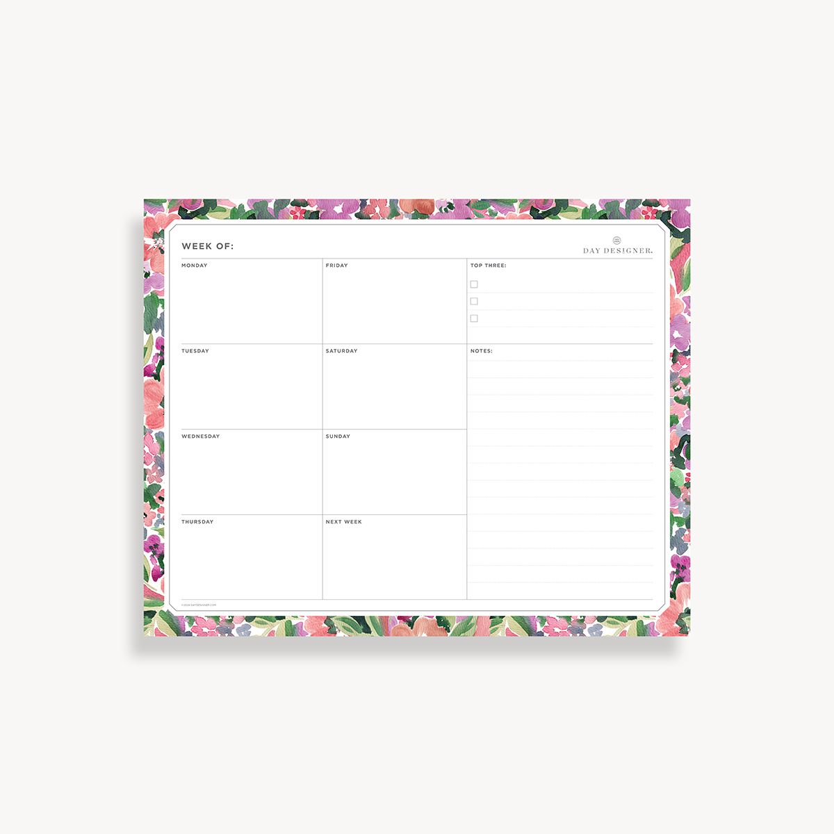 Weekly Planning Pad: Ula Bloom