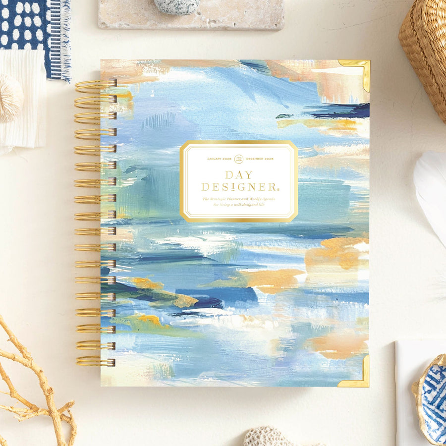 Day Designer 2026 weekly planner: sea and sky beautiful cover agenda book