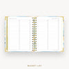 Day Designer 2026 mini weekly planner: sea and sky cover with bucket list