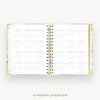 Day Designer 2026 mini weekly planner: sea and sky cover with 12 month calendar