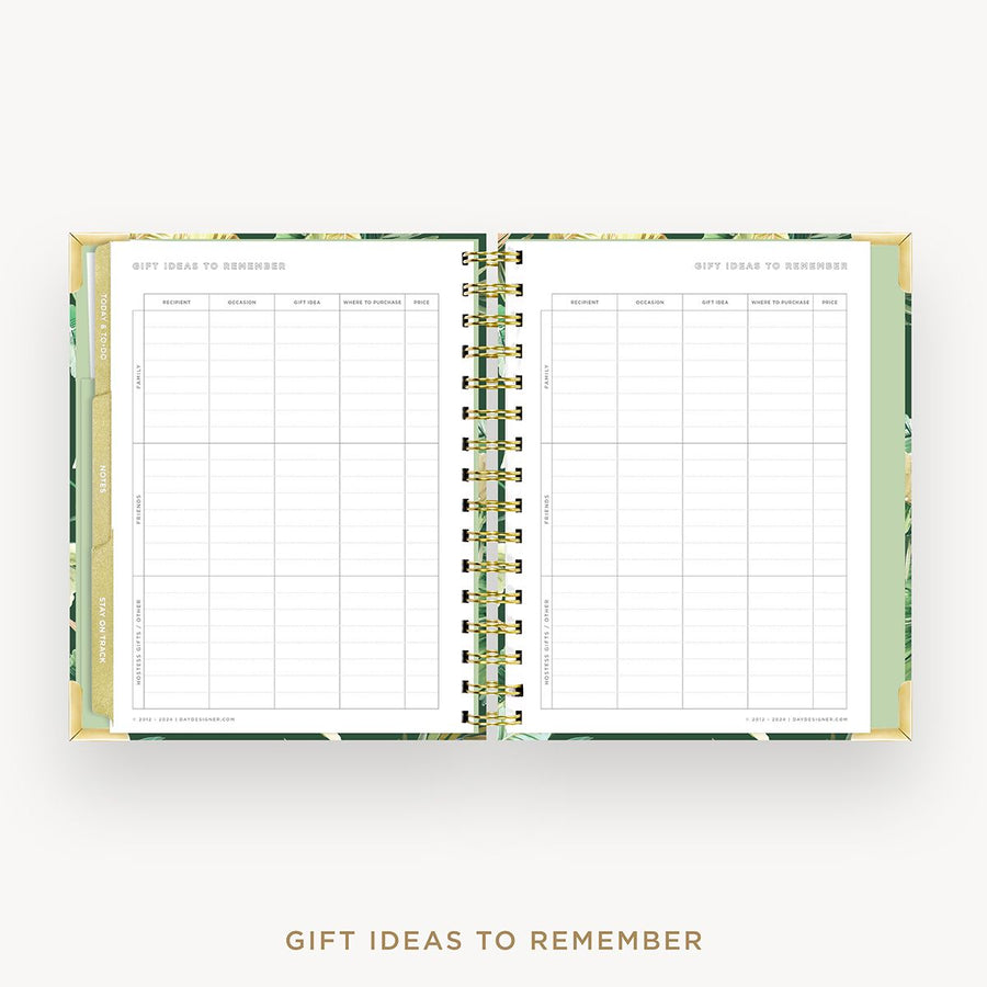 Day Designer 2026 mini weekly planner: st barts cover with gift ideas pages