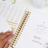 gold stickers inside day designer planner pocket