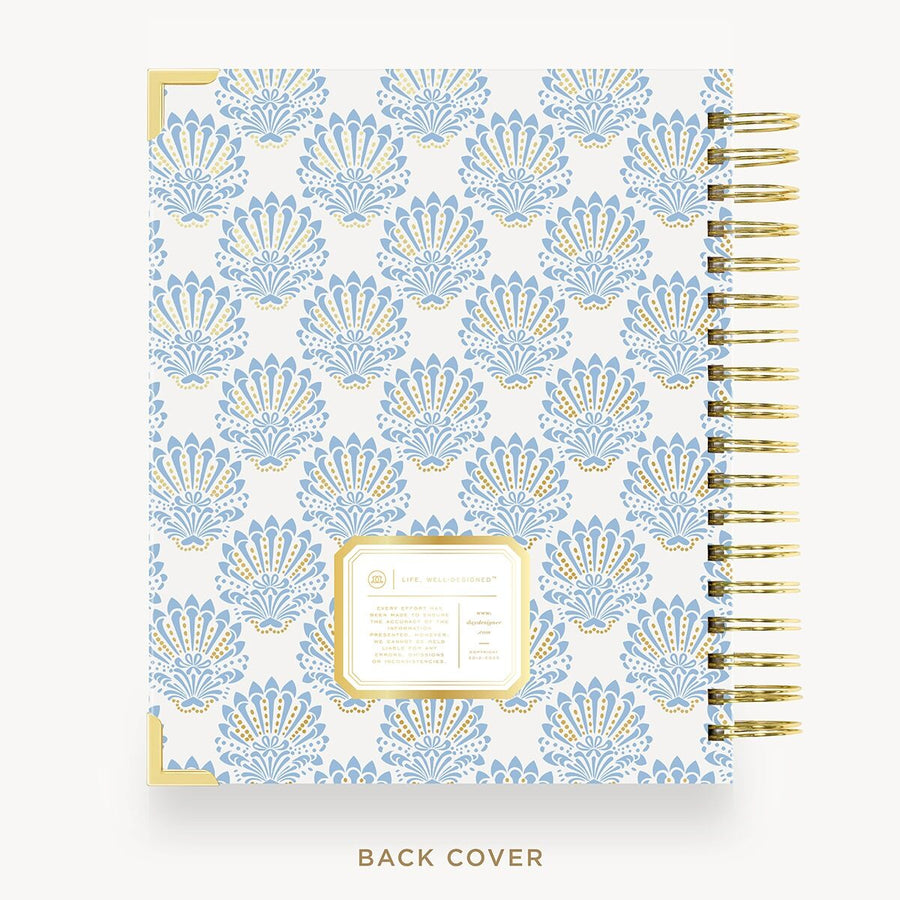 Day Designer 2026-27 weekly planner: Grand Shell cover with back cover with gold detail