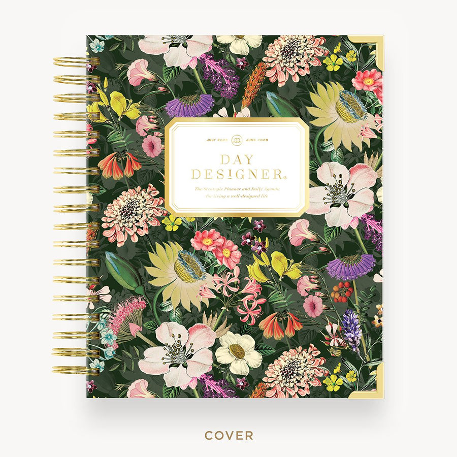 Day Designer 2025-26 daily planner: Alexandra hard cover, gold wire binding