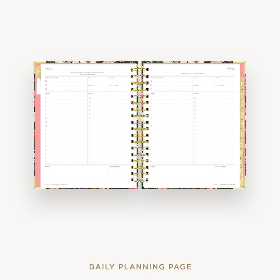 Day Designer 2025-26 daily planner: Alexandra cover with daily planning page