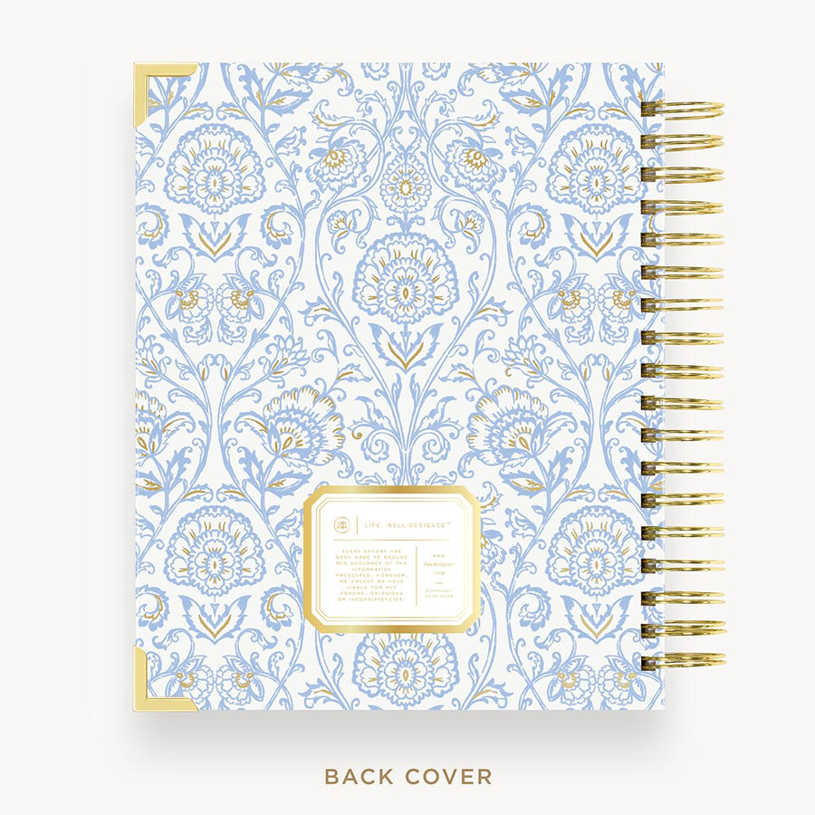 Day Designer 2025-26 daily planner: Alicia back cover with gold detail