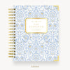 Day Designer 2025-26 daily planner: Alicia hard cover, gold wire binding