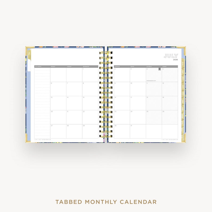 Day Designer 2026-27 daily planner: Day Lily cover with monthly calendar