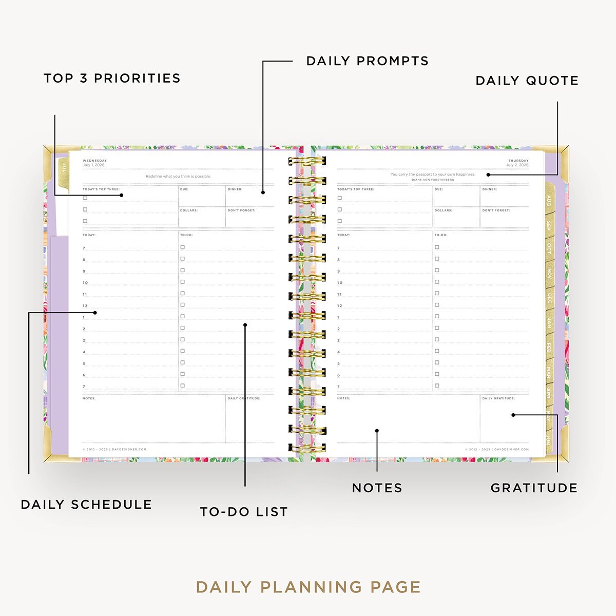 2026-27 Mini Daily Planner: Belle Vie