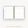 Day Designer 2026-27 daily planner: Day Lily cover with self assessment worksheet