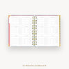 Day Designer 2026-27 daily planner: Olivia Damask cover with 12 month calendar