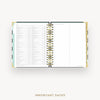 Day Designer 2025-26 daily planner: Black Stripe cover with holidays