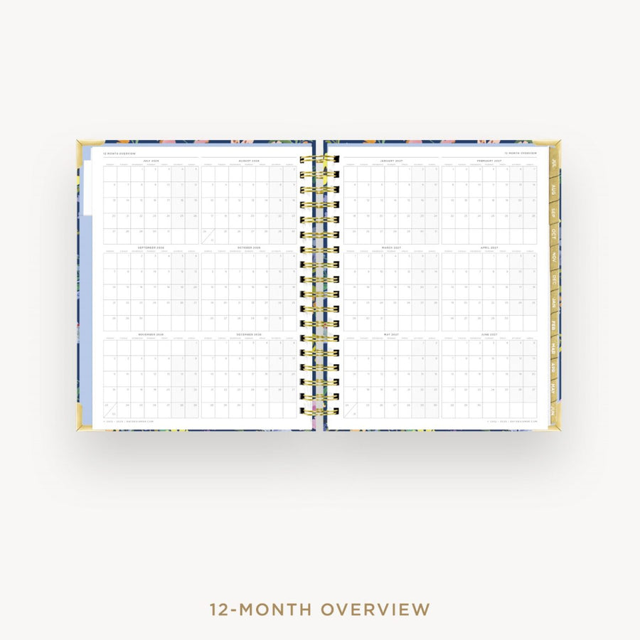 Day Designer 2026-27 daily planner: Day Lily cover with 12 month calendar