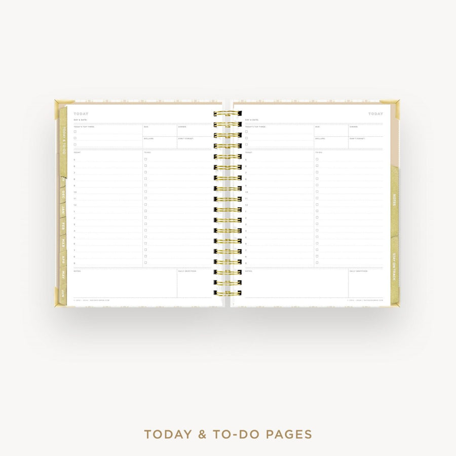 Day Designer 2026-27 weekly planner: Ticking Stripe cover with undated daily planning pages