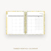 Day Designer 2026-27 weekly planner: Lemon Floral Sage cover with monthly calendar