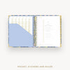 Day Designer 2026-27 daily planner: Day Lily cover with pocket and gold stickers