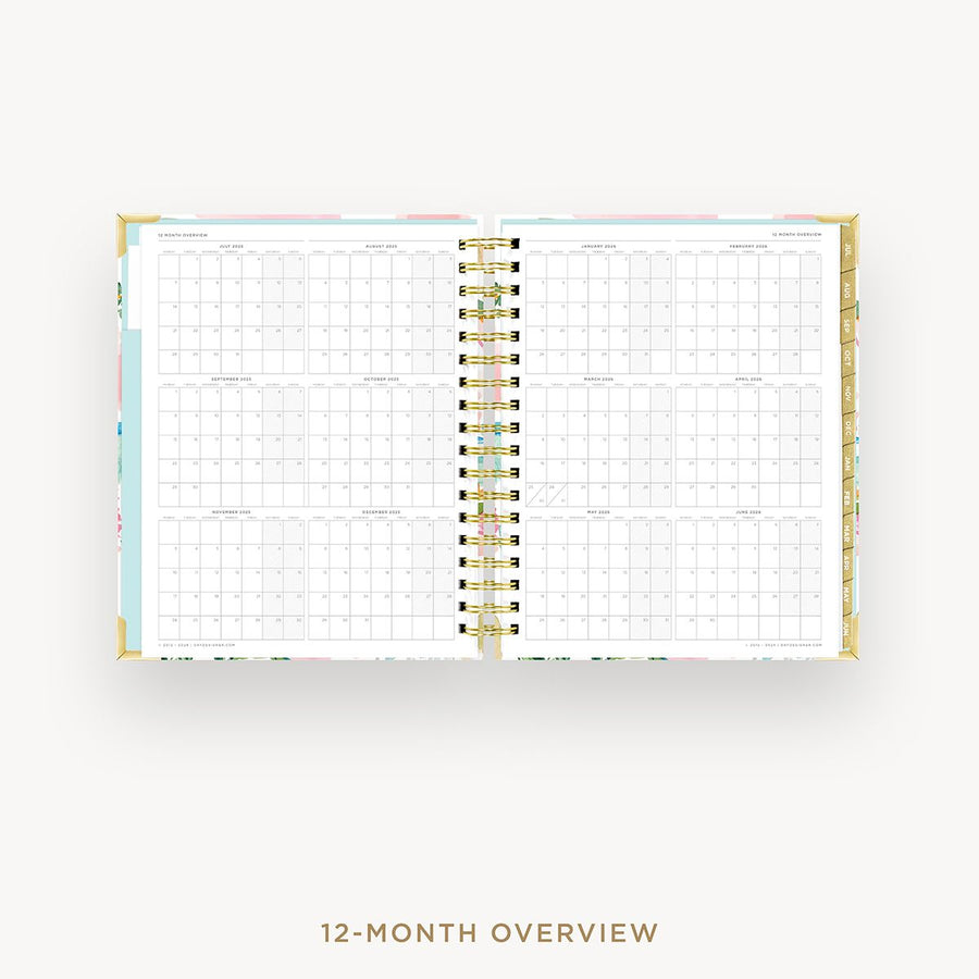 Day Designer 2025-26 daily planner: Capri cover with 12 month calendar