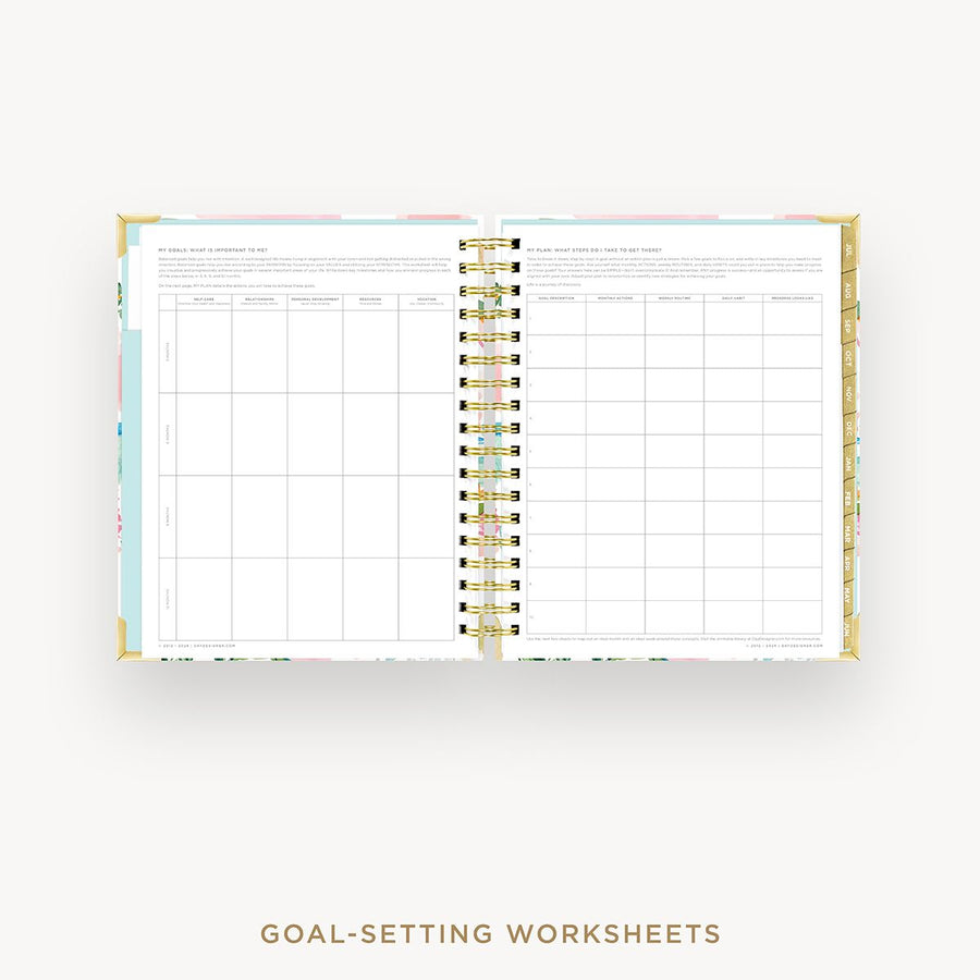 Day Designer 2025-26 daily planner: capri cover with goals worksheet