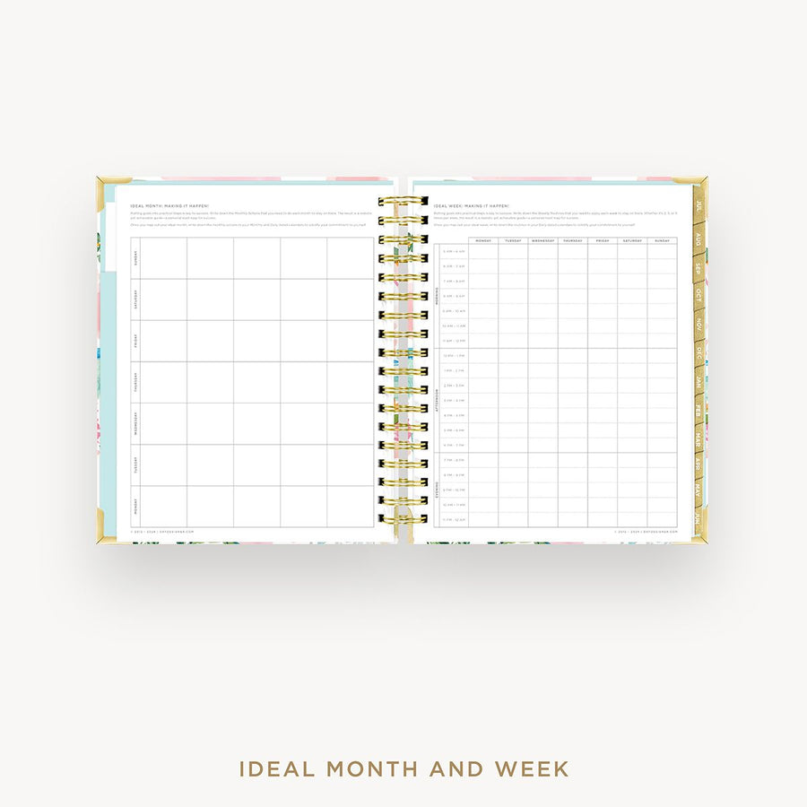 Day Designer 2025-26 daily planner: Capri cover with ideal week worksheet