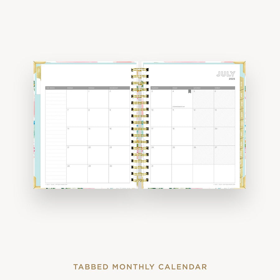 Day Designer 2025-26 daily planner: Capri cover with monthly calendar