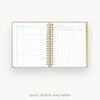 Day Designer 2025-26 daily planner: Caramel Latte cover with ideal week worksheet